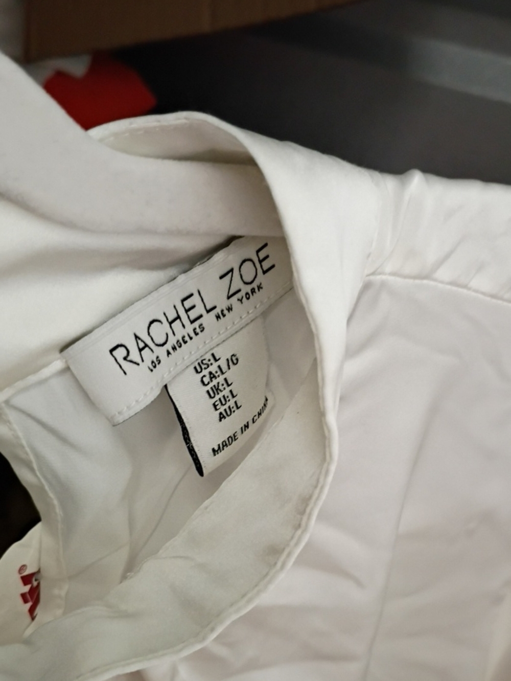 Rachel Zoe White Quilted Collar Jacket